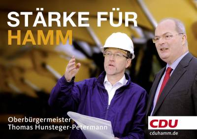 Aktuelle Plakatmotive der CDU Hamm - 