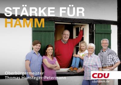 Aktuelle Plakatmotive der CDU Hamm - 