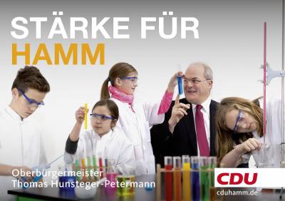 Aktuelle Plakatmotive der CDU Hamm - 