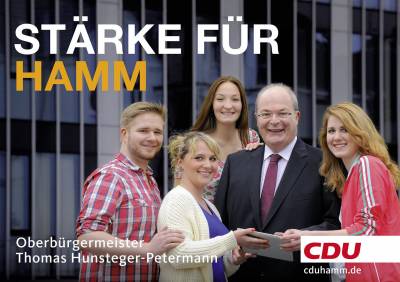 Aktuelle Plakatmotive der CDU Hamm - 