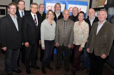 Heessener Team - Im Bild von links: Christoph Deese, Arnd Hilwig, Jürgen Heinrich, Günter Anhalt, Dr. Beatrix Günnewig, Heinrich Klockenbusch, Klemens Stoffer, Willi Blix, Brigitte Johannwiemann, Heinz-Joachim Biermann, Rainer Hatton 