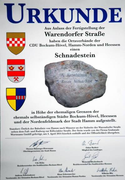 2014-04-04: Einweihung des Schnadesteins - 