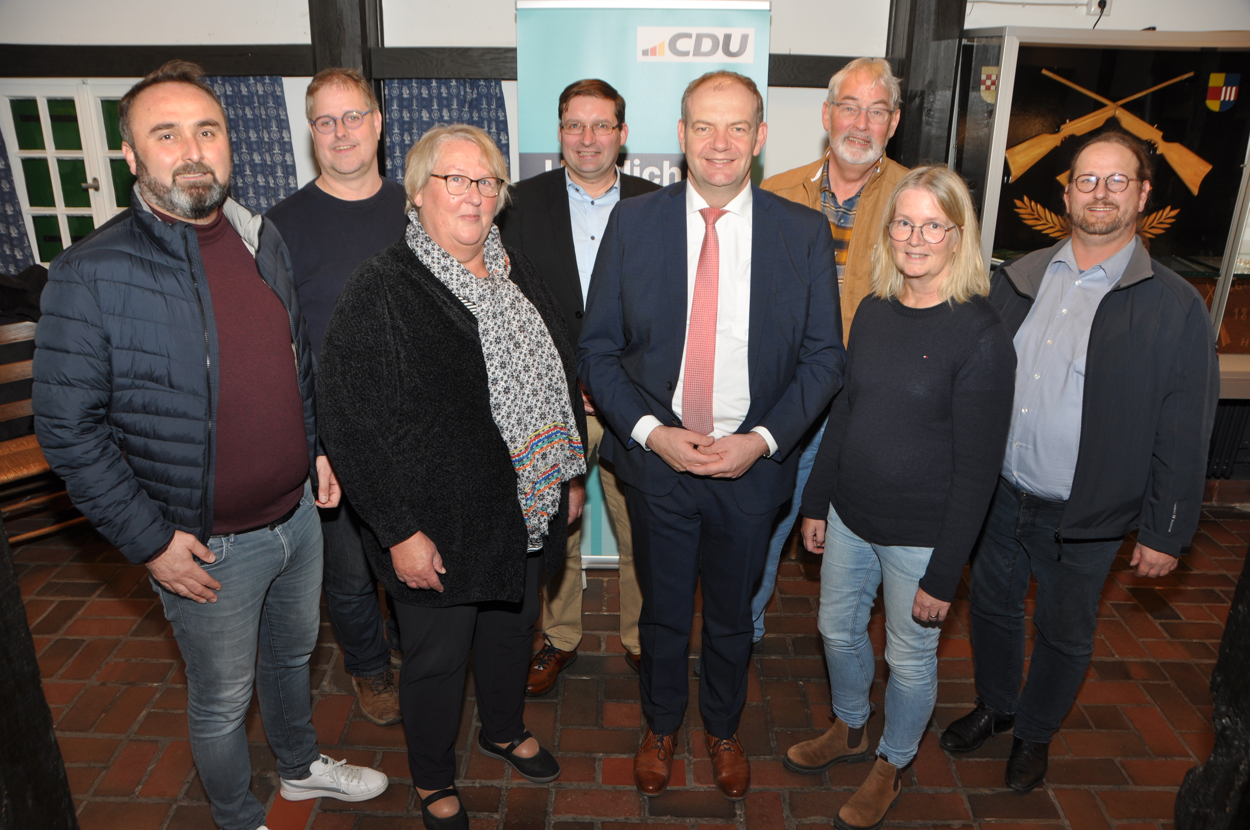 Prsentierte sich im Brokhof: der neue Vorstand der CDU Heessen